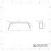 Jeep style 10 x 72 Tandem diamond plate Fender