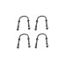 5/8 U-bolt kit for 5 tube 12-15k axles