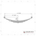 AQ5 - Leaf spring 5 leaf 25 1/4 x 1 3/4 wide Double eye