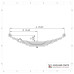 AQ6 - Leaf spring 6 leaf 25 1/4 x 1 3/4 Double eye