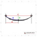 AQS3 Leaf Spring - 3 leaf  Double eye