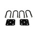 Trailer U- bolt kit for mounting 3" tube. 5.2k to 7k axles. U bolts 7" long 1/2" DIA with flange nut